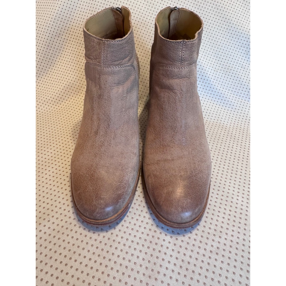 J. Shoes Belgrave Mushroom Brown Leather Ankle Boots S0217‎ Womens 9.5